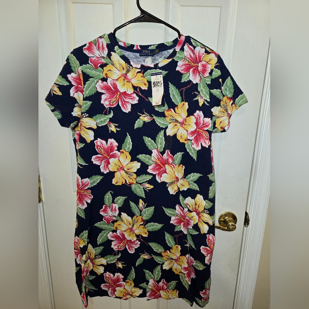Ralph Lauren Floral Mini Dress - Navy, Pink, Yellow